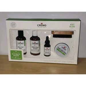 NEW  Cremo Barber Grade Ultimate Beard Collection-Mint Blend 5 Pc Giftset~RARE!